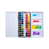 PRO Watercolor Half Pans in Metal Box - 48 Colors & Water Brush Pen