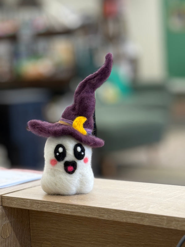 Resting Boo Face: 3D Needle-Felted Ghost |Saturday, October 24 | 11am to 1pm