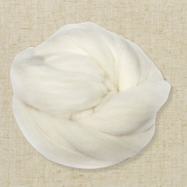 Ivory Merino Wool Roving | 4 oz