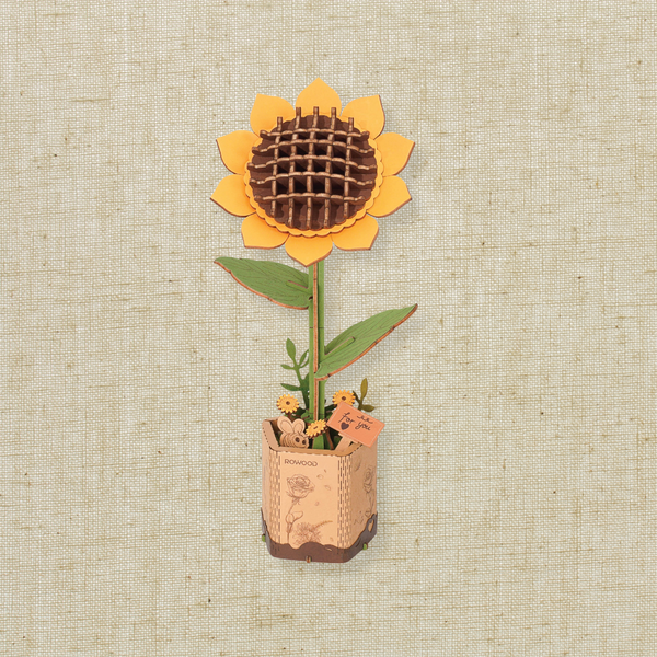 Sunflower - 3D Wooden Flower Puzzles