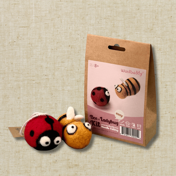 Bee & Ladybug – DIY Needle Felting Kit