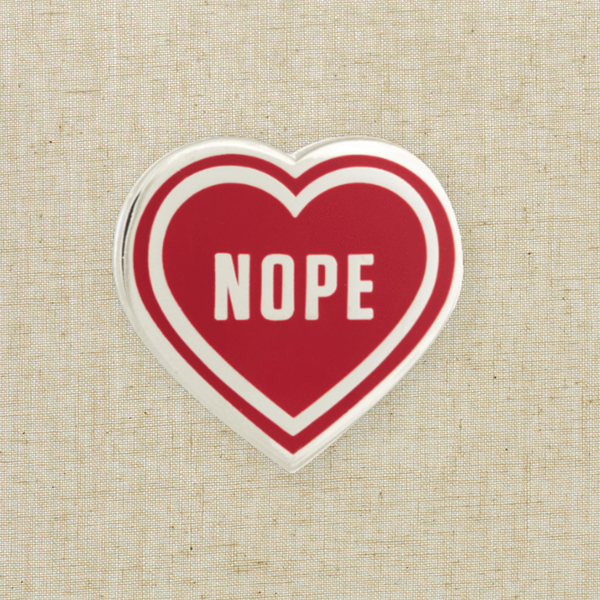 Nope Heart - Enamel Pin
