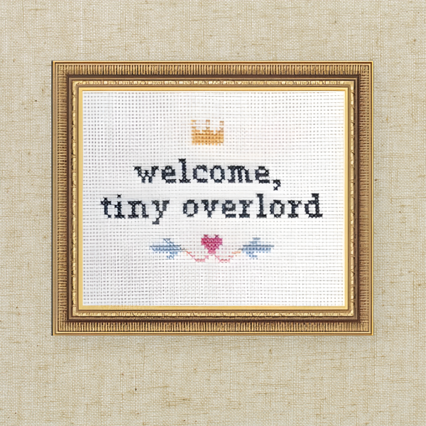 Welcome Tiny Overlord - Cross Stitch Kit