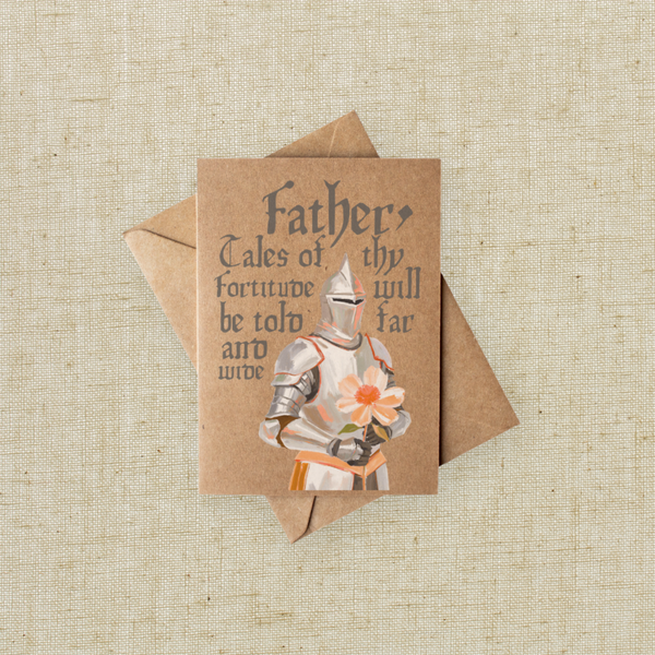 Medieval Knight Father’s Day Greeting Card