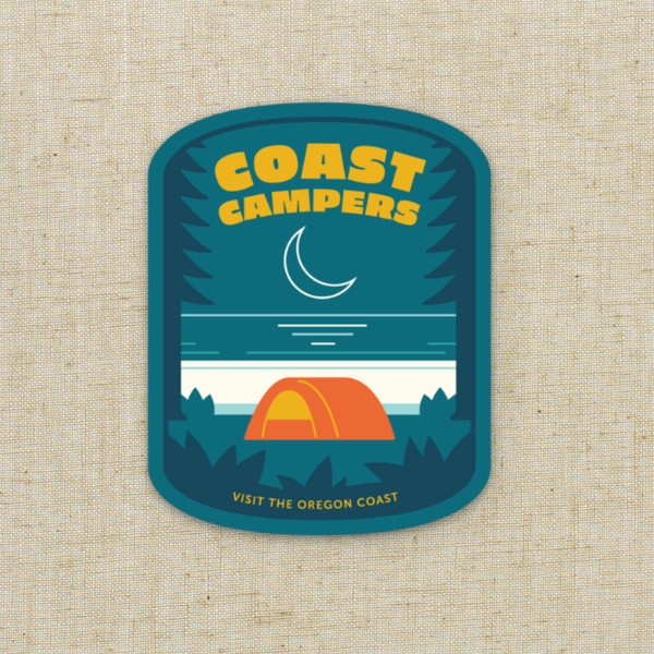Coast Campers 3" Sticker