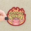 Destructive Cat Vinyl Sticker