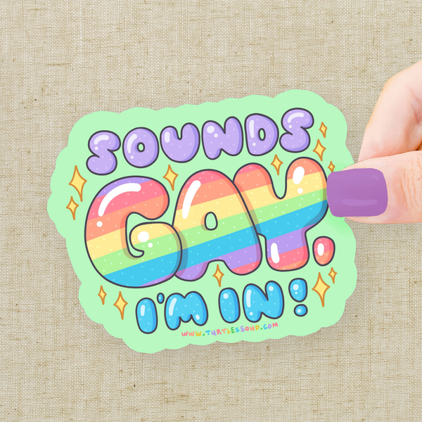 Sounds Gay Vinyl Sticker