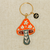 Floral Mushroom Enamel Keychain