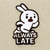 Always Late White Rabbit Pin