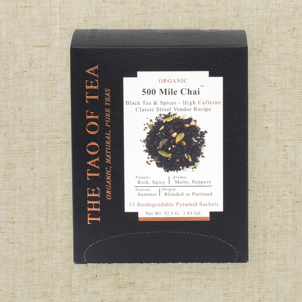 500 Mile Chai Tea – Pyramid Sachets (15 Count Box)