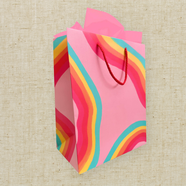 Rainbow Ribbon Gift Bag