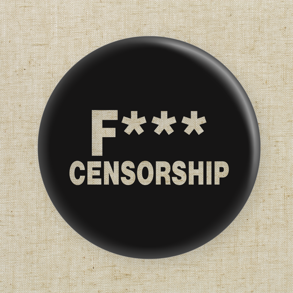 F* Censorship Button Pin