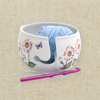 Pink Daisy Yarn Bowl