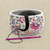Vintage Tapestry Ceramic Yarn Bowl