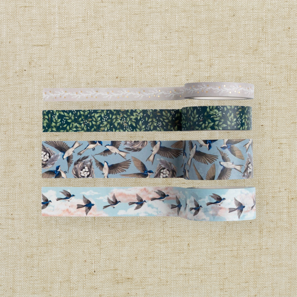 Swallows & Nests Washi Tape Set