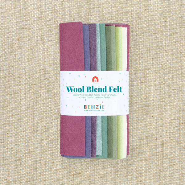 Wool Blend Felt Sheets | Succulents Palette (10 Pack)
