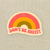 Don’t Be Shitty Rainbow Sticker | Retro Vinyl (3”)