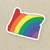 Oregon Rainbow Sticker (3”)