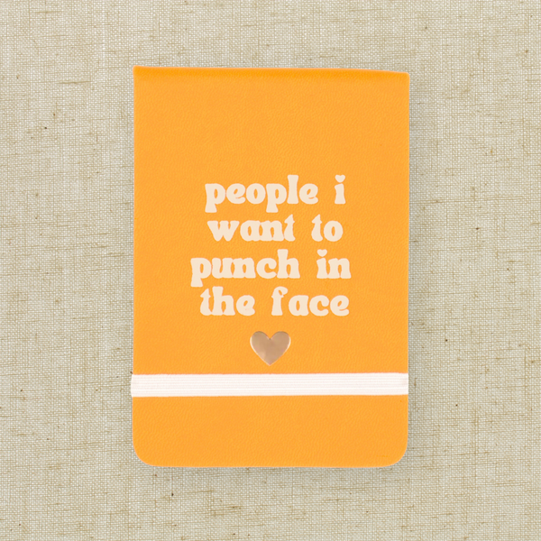 Leatherette Pocket Journal People I Want To Punch