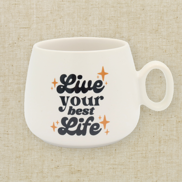 “Live Your Best Life” Cappuccino Mug