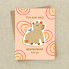 Capybara Sticker Thank You Card