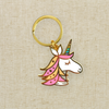 Unicorn Enamel Keychain