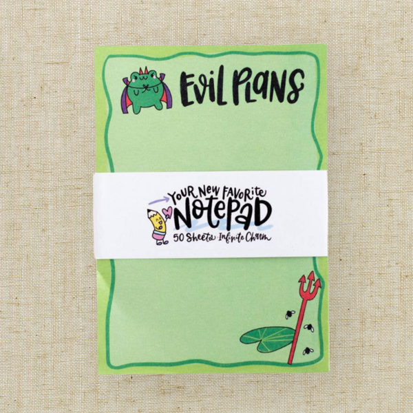 Evil Plans Notepad