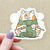 Cat Knitting Yarn Sticker