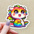 Glitter Pride Dragon Sticker
