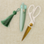 Ivory and Gold Heirloom Scissors with Case | Sage Green