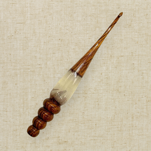 Sparkle Rosewood Crochet Hook