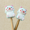 White Cats Knitting Needle Point Protectors