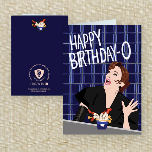 Beetlejuice Happy Birthday O card