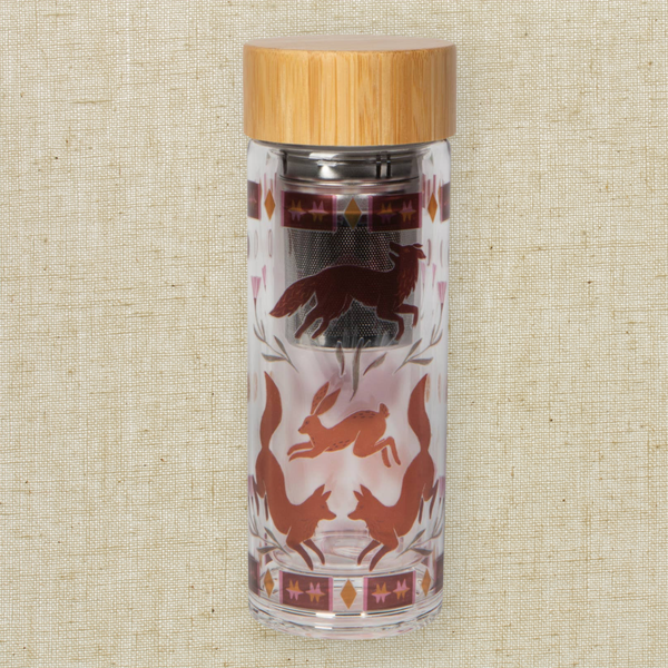 Folktale Glass Tea Infuser Bottle