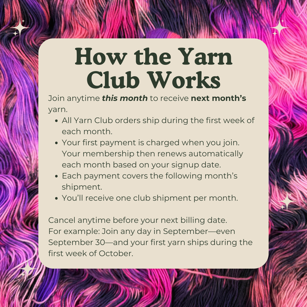 Yarn of the Month Club | One Skein Membership