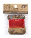 MULTI-PURPOSE 0.45MM WAXED BONDED ROUND POLY THREAD CARD