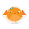 Tough Puffer Fish Sticker Empathy & Encouragement Card