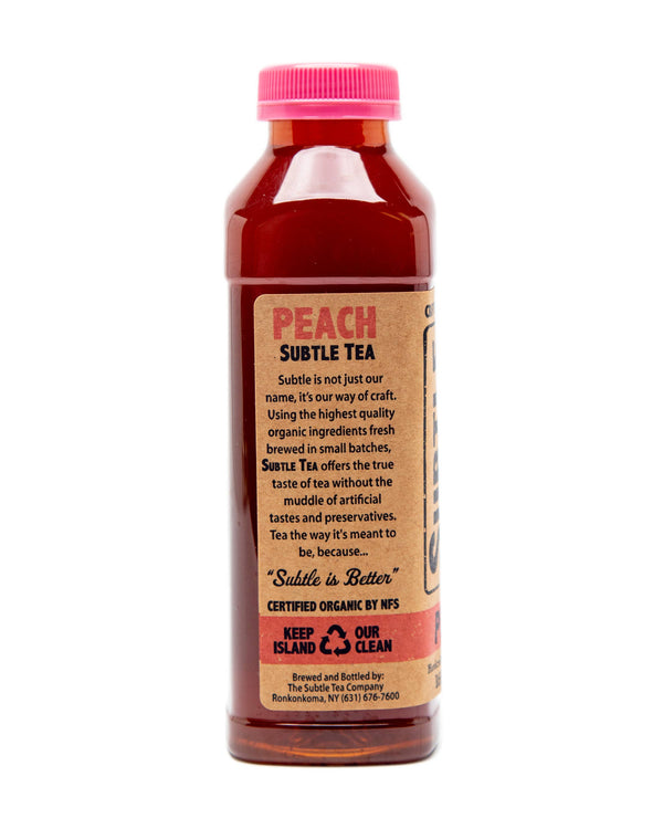Organic Peach Iced Tea - 16 oz.