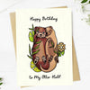 "Happy Birthday to my Otter Half" Birthday Card