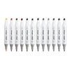 PRO Double-Ended Alcohol Markers - 12 Neutral Colors