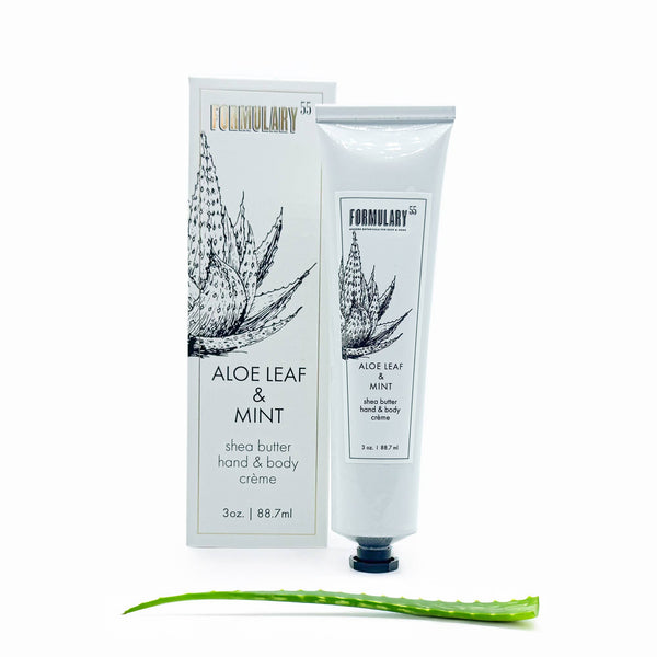 Aloe Leaf & Mint- Shea Butter Hand and Body Creme Tube