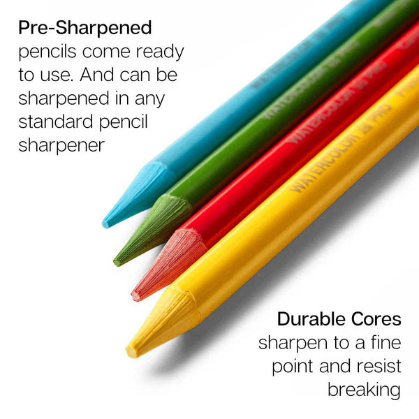 PRO Woodless Watercolor Pencils 24 Colors