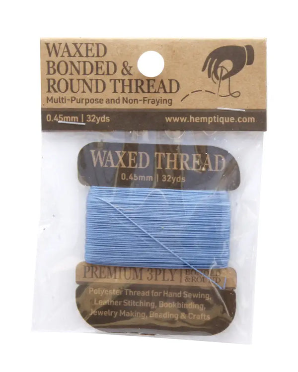 MULTI-PURPOSE 0.45MM WAXED BONDED ROUND POLY THREAD CARD
