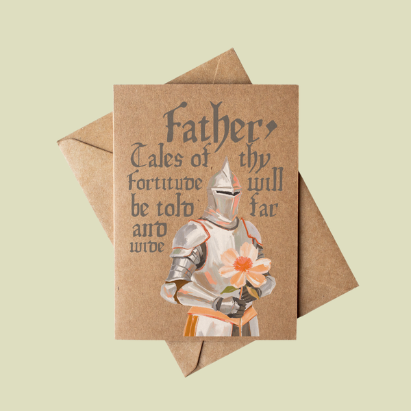 Medieval Knight Father’s Day Greeting Card