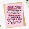 "Dear Mom You Were Right…" Card