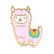 Pink Llama Enamel Pin