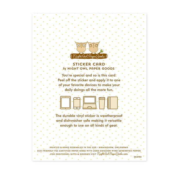Mom Blossom Sticker Mother's Day Card