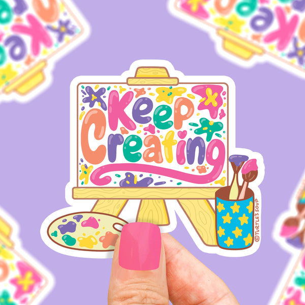 Keep Creating Vinyl Sticker