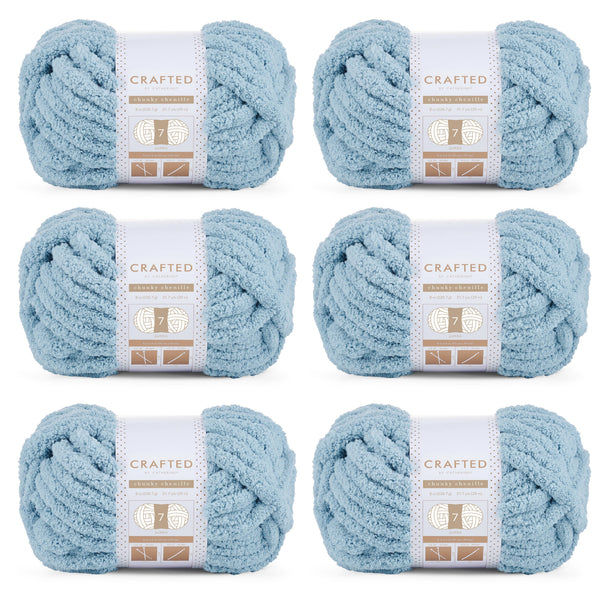 Chunky Chenill Yarn | 8oz/227g | Jumbo #7 | Pack of 6