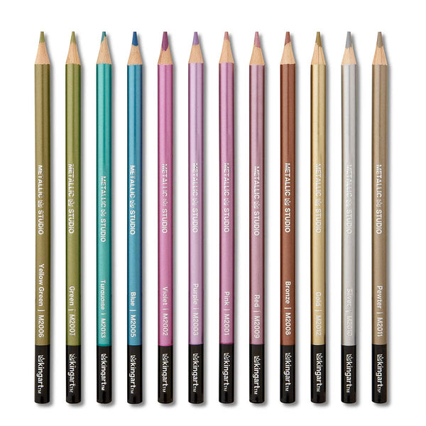 Colored Pencils - 12 Metallic Colors